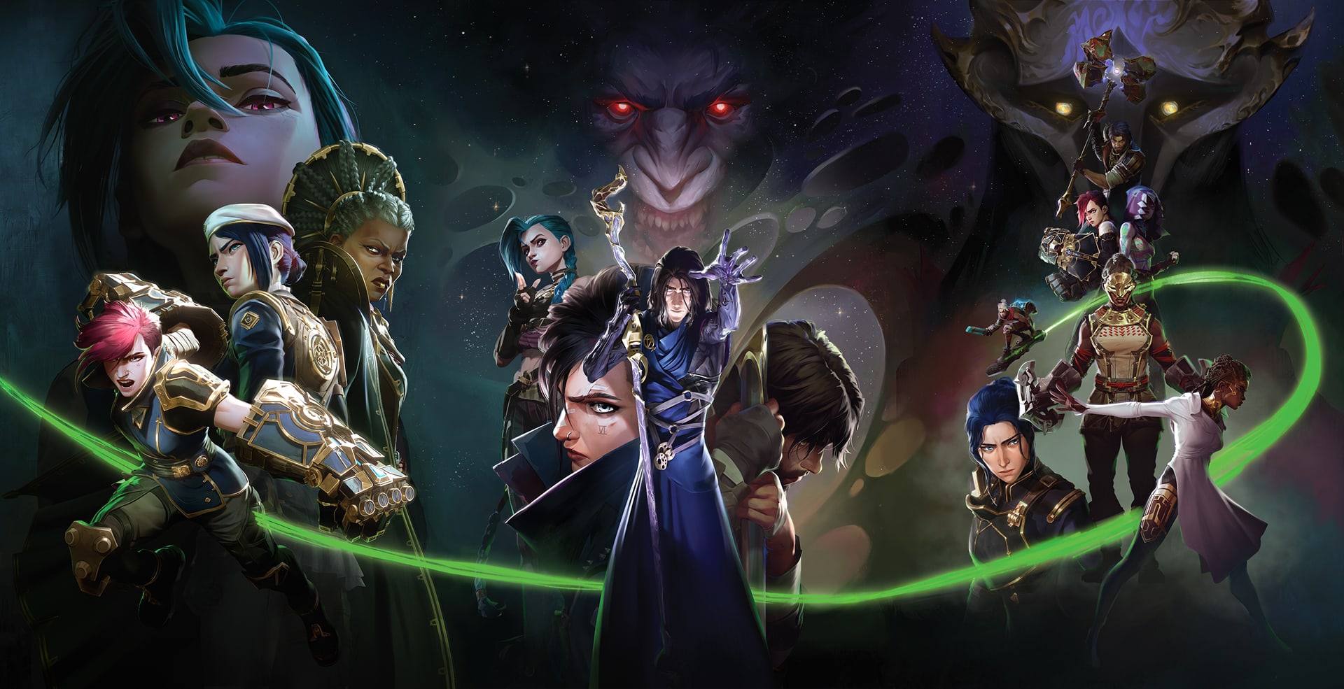 arcane season 2 keyart triptych