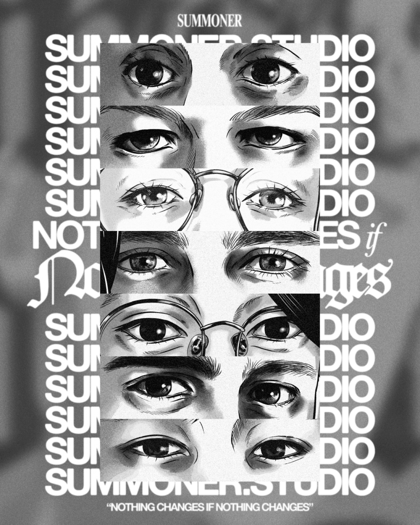 poster with eyes of the summoner team