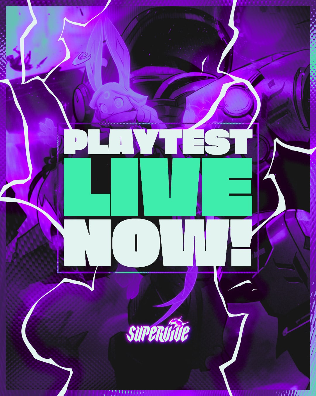 playtest live now social post supervive
